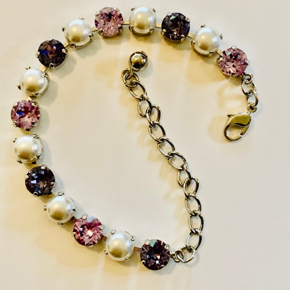 Tanzanite, Provence Lavender & Pearl Bracelet